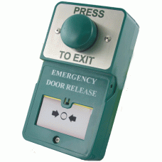 Stainless Steel Request to Exit Button with Intergrated Emergency Lock Release