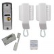 Audio Door Entry Intercom Kit with Yale Type Lock Release - 2 Handsets