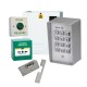 Weatherproof METAL 21 Code Access Control Kit with Power Supply and FAIL SAFE Lock Release
