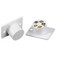 Flush Wired Alarm Door Contact White