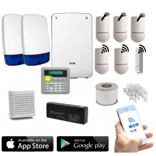 Eaton Scantronic i-on 40 Hybrid SMART Wireless and Wired Intruder Alarm Kit with LCD Keypad and App Control and Alerts