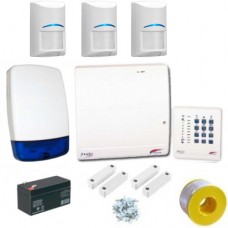Scantronic 9448-95 Burglar Alarm Wired Kit with LED Keypad and 3 BOSCH PIRs