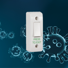 ANTIBACTERIAL, Architrave Request to Exit Button for Access Control