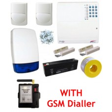 Scantronic 9448-90 Wired Burglar Alarm Kit QUAD PIRs with GSM Dialler