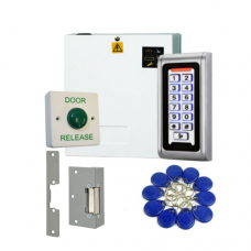 Proximity Code Keypad Access Control Kit with Power Supply and Fail Safe Lock Release