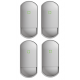 Pack of 4 Professional Wired PIR Detector with Pet Friendly
