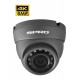 SPRO 8MP 4 In 1, 4K, Fixed Lens, Grey Dome CCTV Camera with 30 Meter IR Night Vision, Grey