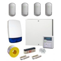 Eaton I-on 10 Wired Intruder Burglar Alarm System PRO Kit LCD Keypad 4 PIRs