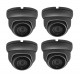 4 Pack of 5MP Compact Colour, IR Dome Camera with Fixed Wide Angle Lens
