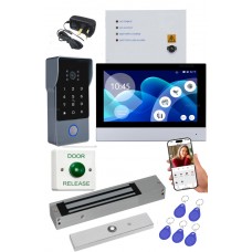SMART colour video door entry kit with Integrated Code Access Keypad with Proximity and Maglock