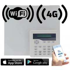 SMART WIRED Burglar Alarm Control Panel App Control and Push Notifications with Wi-Fi and 4G