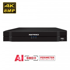 SPRO B7 8MP Pro 4 Channel 5 in 1 DVR with AI