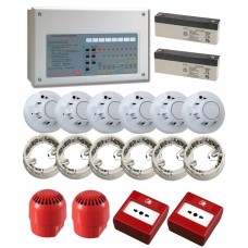 Conventional 2 Zone Wired Professional Fire Alarm Kit