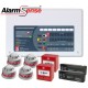 Alarmsense 2 Zone Wired Professional Fire Alarm Kit with sounder beacon bases